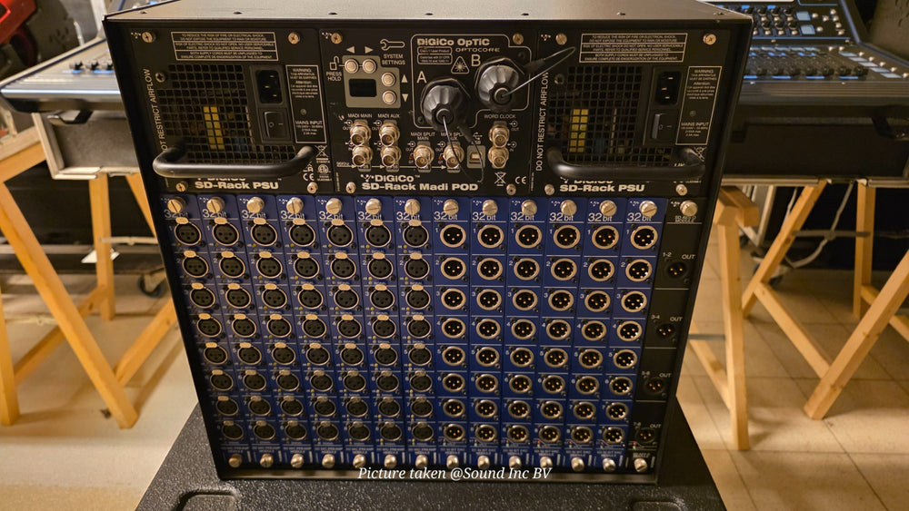 DiGiCo SD-Rack 32-bit I/O Stagebox – 7 In, 6 Out, AES