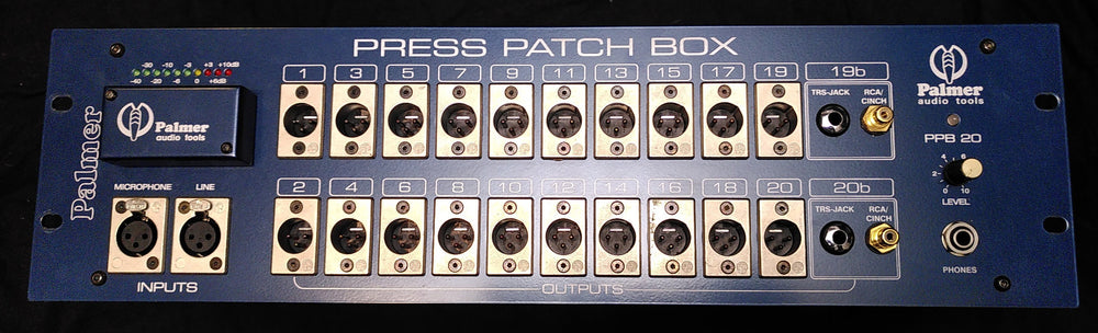 Palmer PB20 Press Splitter 20-way Press Patch Box (Mono)