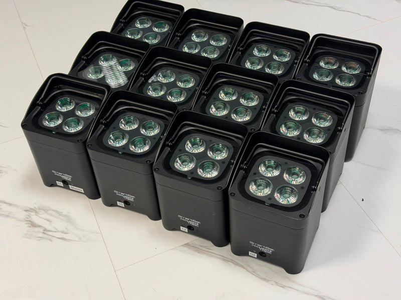 Prolights Smart Bat LED Uplights, Set of 12 with Bags