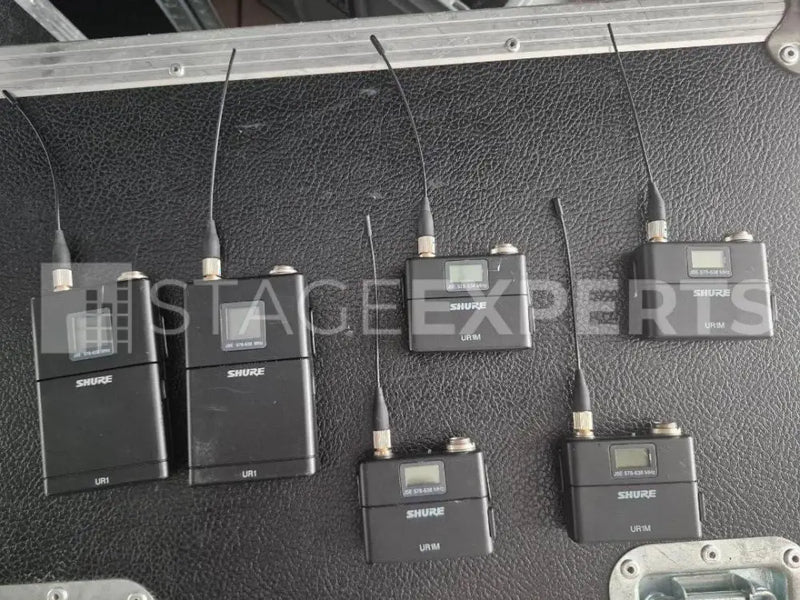 Shure UR4D+ system with UR1/UR1M and UA845 (J5E band)