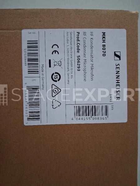 Sennheiser MKH 8070 Shotgun Condenser Microphone for Broadcast