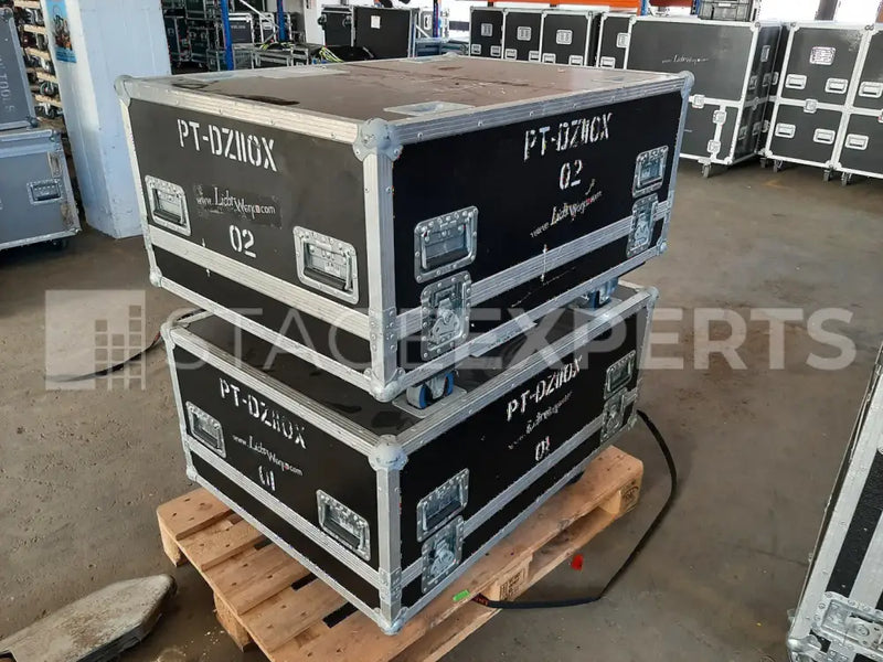 Panasonic PT-DZ110XE 2x Projector Bundle – No Lenses, Flying Frame