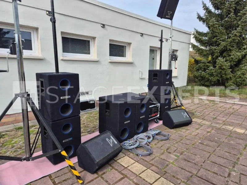 Syrincs MM10/MM12/MM15 Complete PA with Amps & Rack Cables