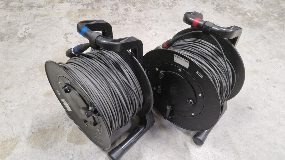 Neutrik opticalCON Quad Fibre Cable 125 m on Schill Drum