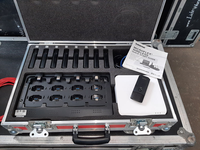 Shure Microflex Wireless Set: 9x MXW6/O, MXWAPT8