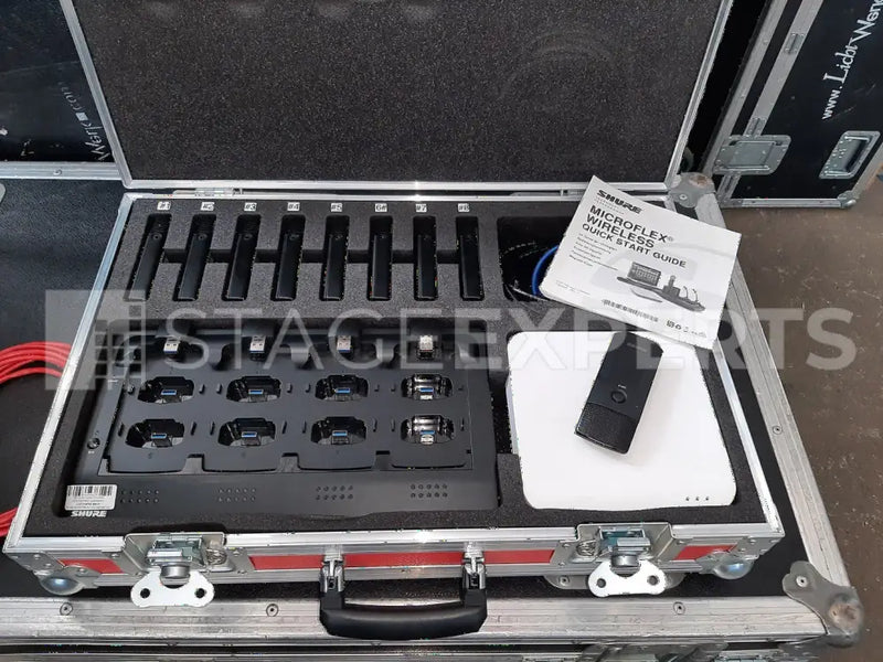 Shure Microflex Wireless: 9x MXW6/O, APT8 & NCS8 Kit
