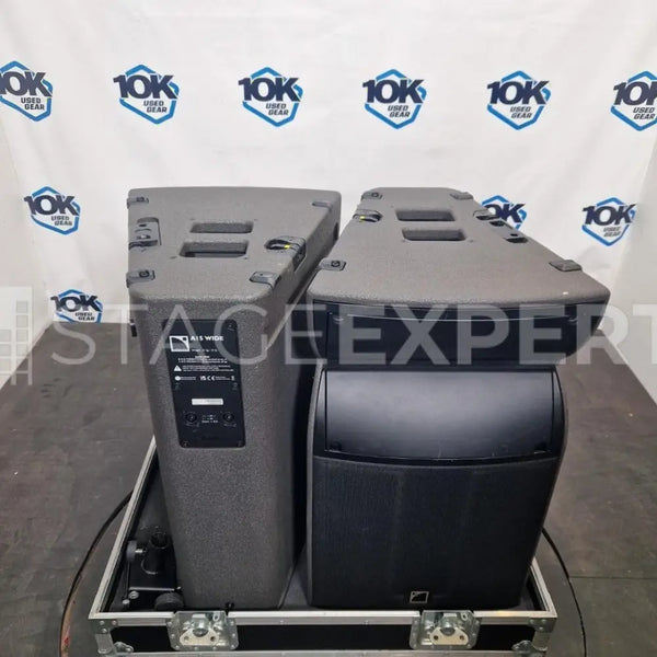 L-Acoustics A15 Wide Pair – Speakers in Dual Flightcase