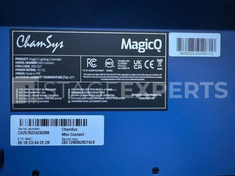 ChamSys MagicQ Mini Connect with Bag – Like New Controller