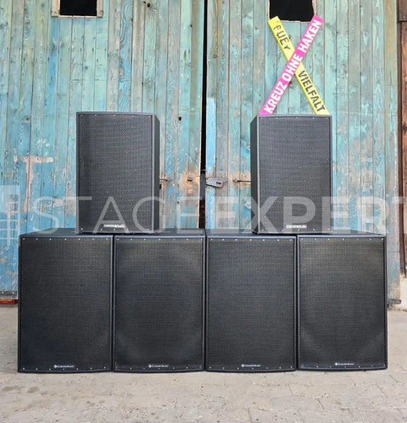 Concert Audio V15 + VB18 PA System – 2 Tops, 4 Subs