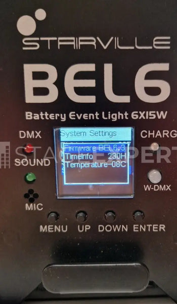 Stairville BEL6 Tour Pack – 6 Battery Uplights + Case