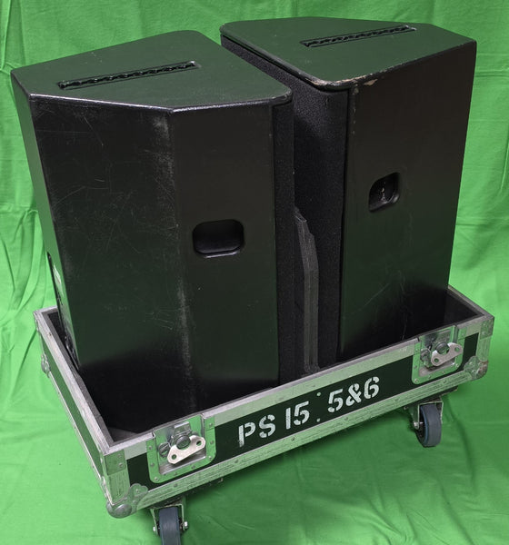 NEXO PS15 MK II loudspeaker with double flight case – used