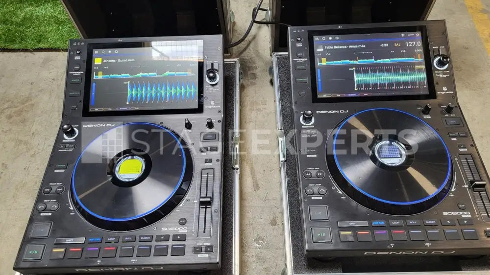 Denon DJ SC6000 PRIME Media Players – Pair with Case