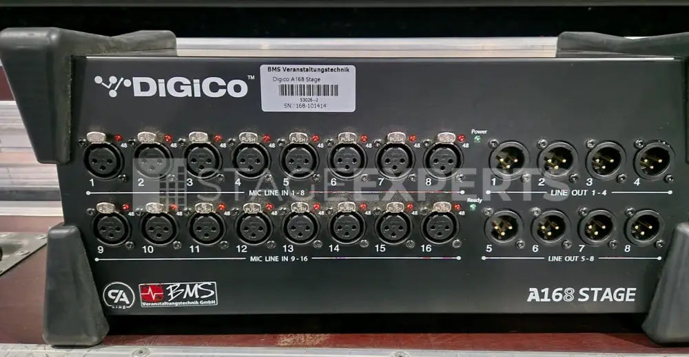 DiGiCo A168 Stage Digital Stagebox – 16 In / 8 Out