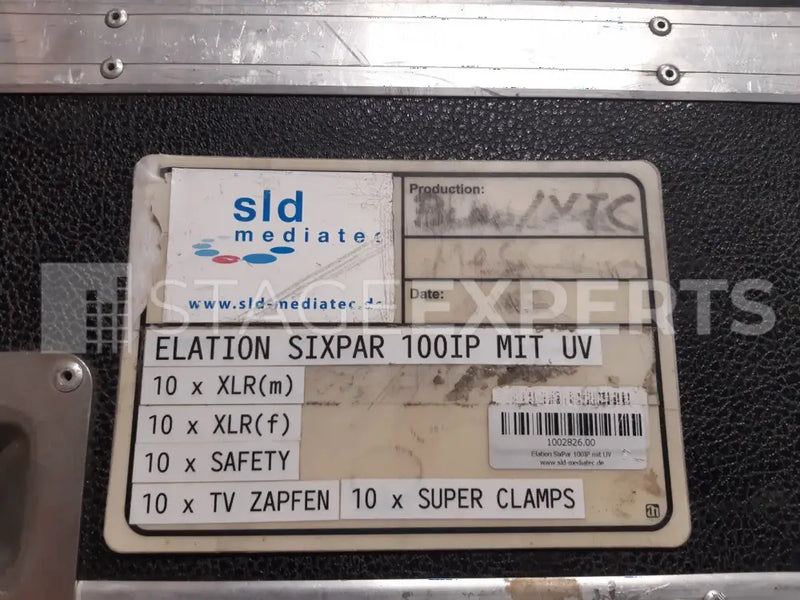 Elation SixPar 100 IP – 5x Set with Pro Case (10‑way)