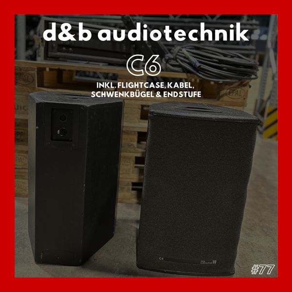d&b audiotechnik C6 Loudspeaker Set with P1200L Amp