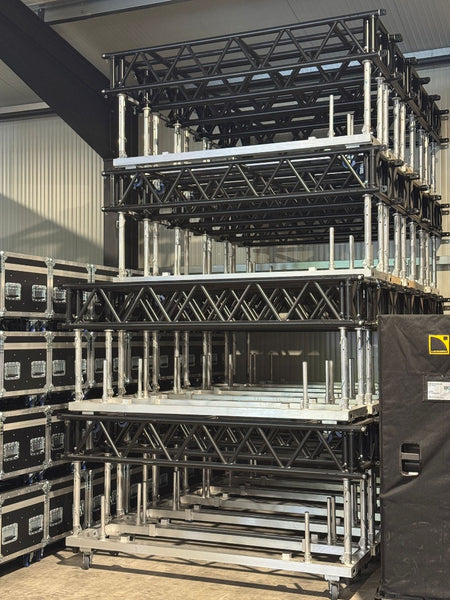 HOF MLT TWO Pre-Rig Truss (2.4 m) with Folding Dolly