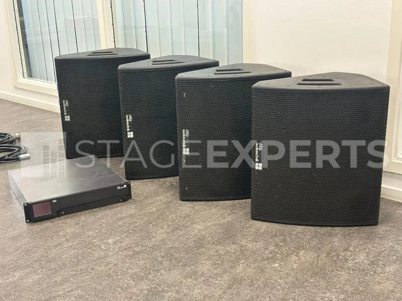 d&b audiotechnik M4 + D80 Package – 4 Monitors, 1 Amp