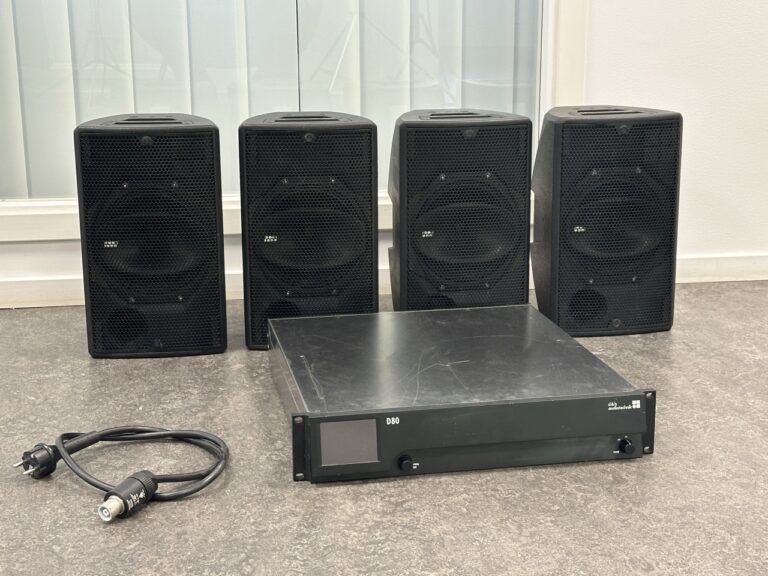 d&b audiotechnik E8 & D80 set – 4x E8 plus D80 amplifier