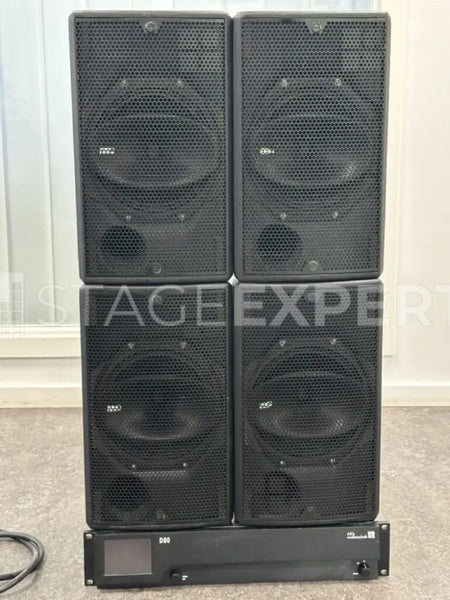 d&b audiotechnik E8 & D80 set – 4x E8 plus D80 amplifier