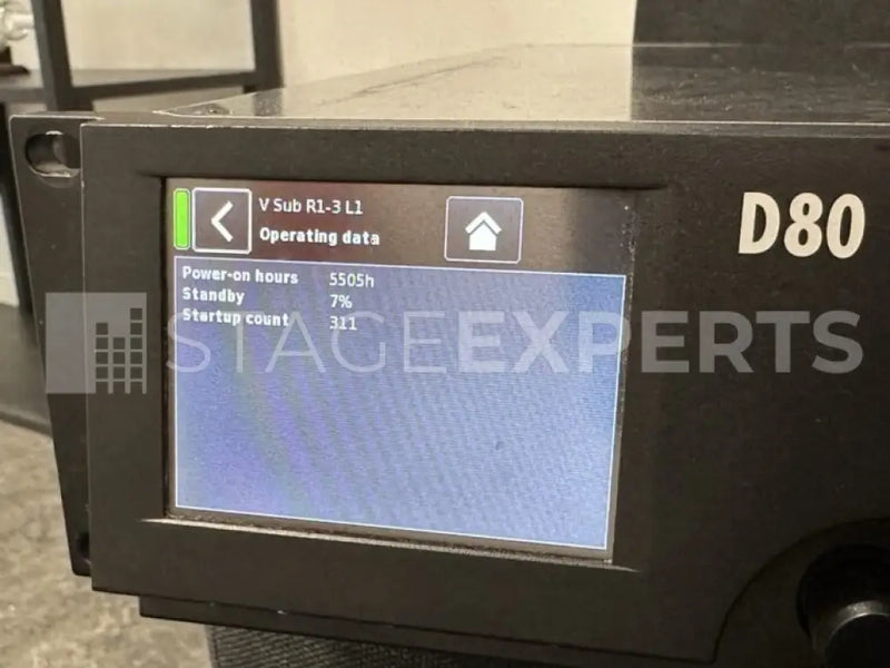 d&b audiotechnik E8 & D80 set – 4x E8 plus D80 amplifier