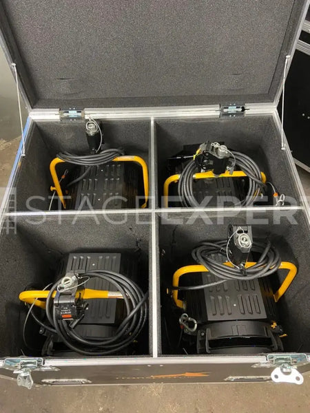 DeSisti Leonardo 2kW Fresnel Set of 4 with Case + Barndoors