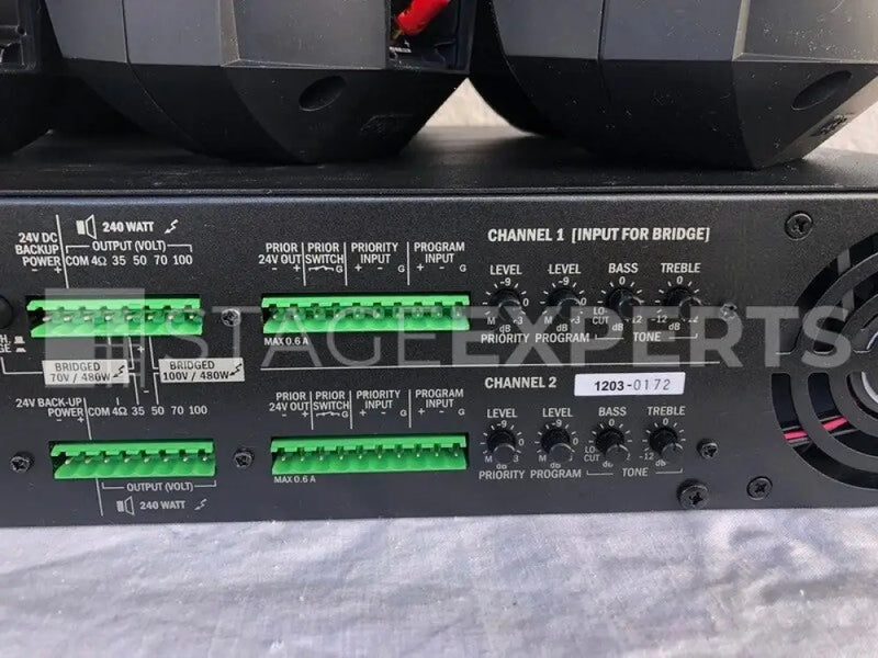 Apart MASK4T-BL & PA2240BP Set – 6 Speakers and Amplifier