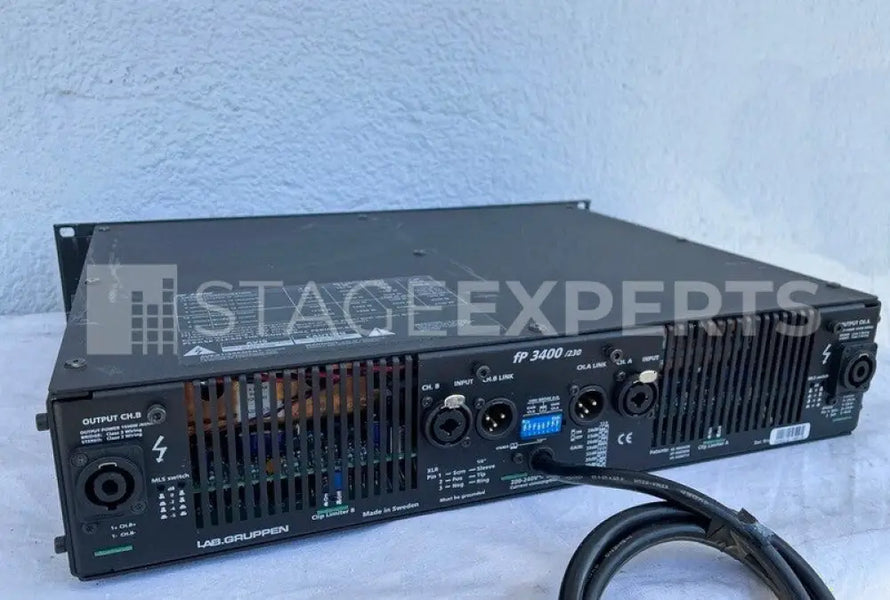 LAB Gruppen FP 3400 Power Amplifier – 2 x 1500W @ 4Ω