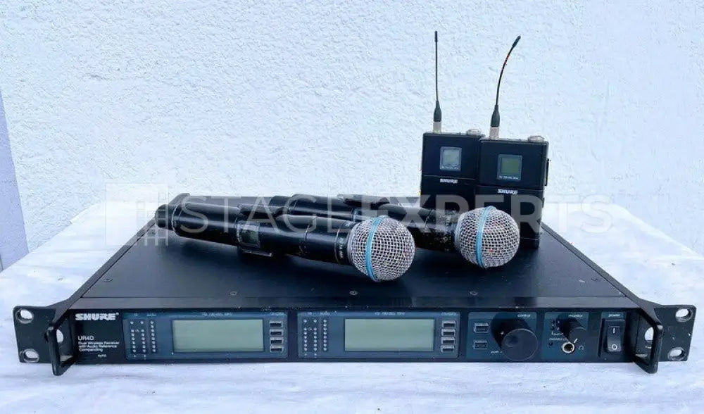 Shure UR4D System with 2x UR2/Beta58 & 2x UR1 Packs