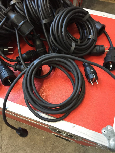 Schuko H07RN-F 10 m Power Cables – Lot of 70 (New)