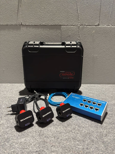 Skaarhoj Tally Box with 3 Tally Lights – Set with Case