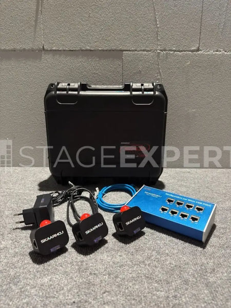 Skaarhoj Tally Box + 3 Tally Lights Set with Carry Case