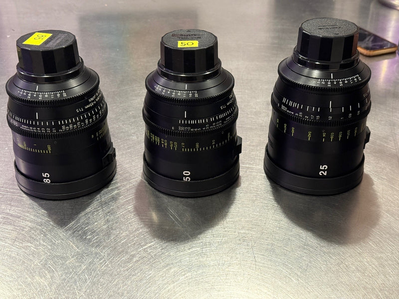 Tokina Vista Primes PL – 25mm, 50mm, 85mm Lens Set