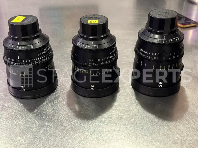 Tokina Vista PL Prime Lens Set – 25mm, 50mm, 85mm