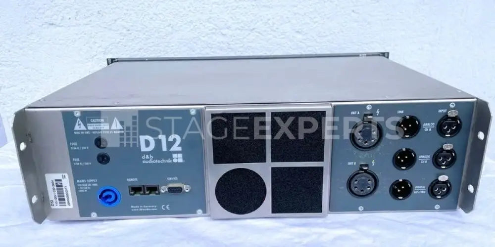 d&b D12 System Amplifier – 2x1200W, AES/EBU, 3U