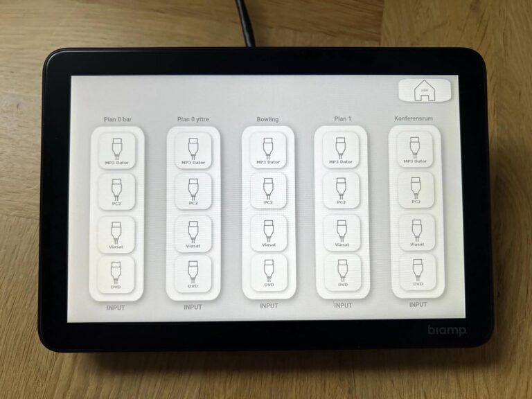 Biamp Apprimo Touch 8i Control Panel, 8-inch PoE Touchscreen