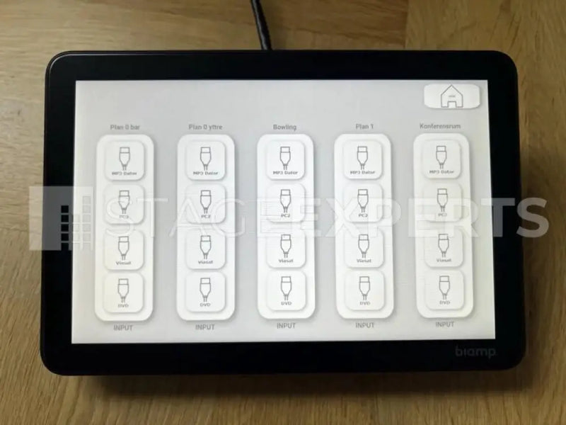 Biamp Apprimo Touch 8i Control Panel, 8-inch PoE Touchscreen