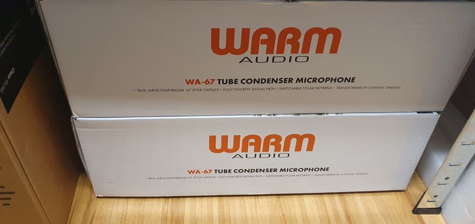 Warm Audio WA-67 Matched Pair – Tube Condenser Microphones