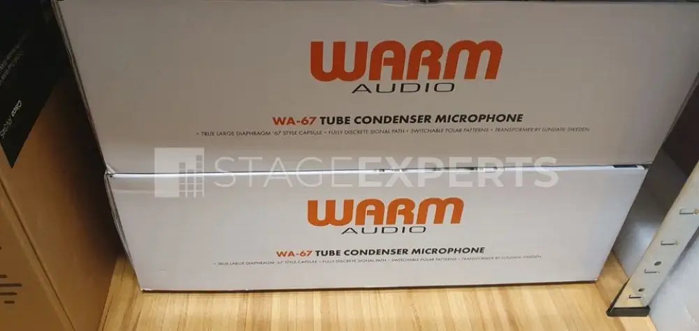 Warm Audio WA-67 Matched Pair – Tube Condenser Mics – Stereo Set