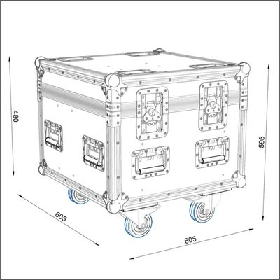 Movecat Prostage D8+ 1000kg Hoist – 24m Chain, Flightcase