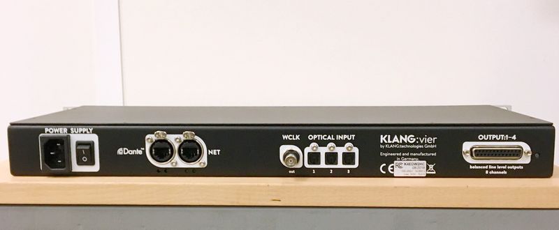 KLANG:vier Immersive Headphone Mixer, Dante/ADAT