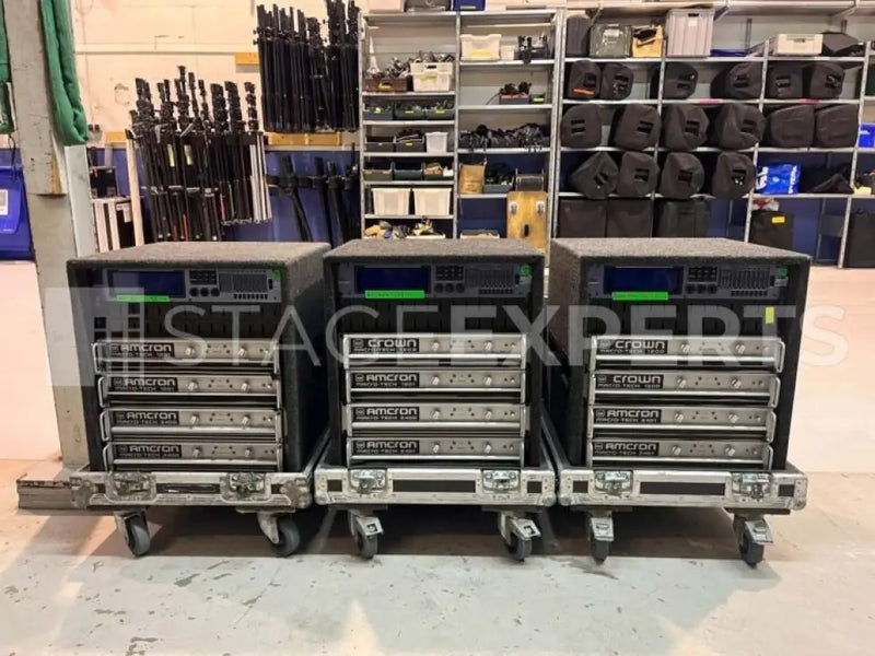 Audio Industries AI 122 Monitor Set – 4 Wedges & Rack