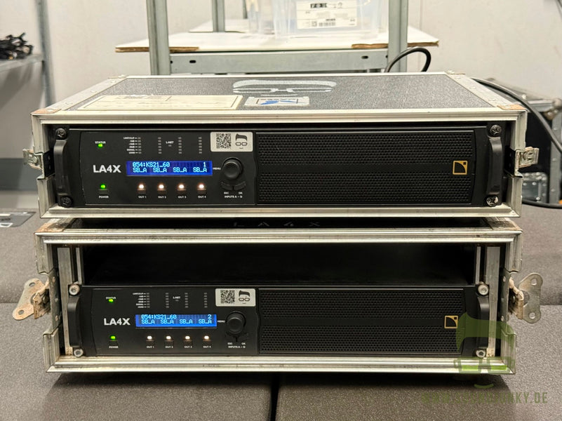 L-Acoustics LA4X System Amplifiers (2x) with Cases