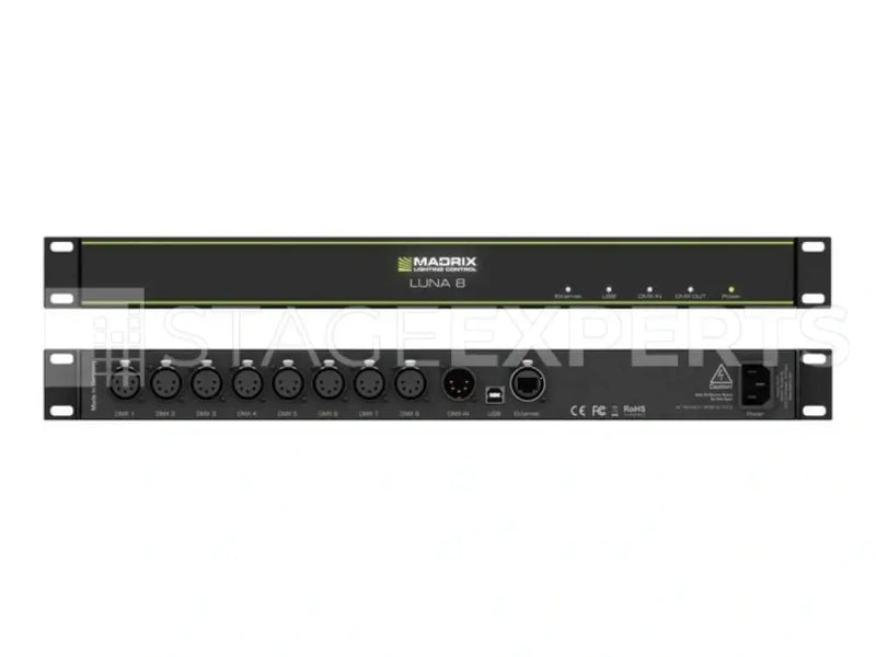 Madrix LUNA 8 Art‑Net/sACN DMX Node with PoE – 8 Universes