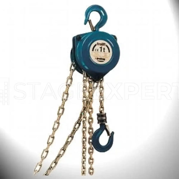 Tralift TRALIFT 1.0 t Hand Chain Hoist 8 m Set (2x) with Cases