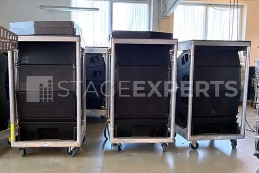 d&b audiotechnik V12 line array set (4) with touring cart