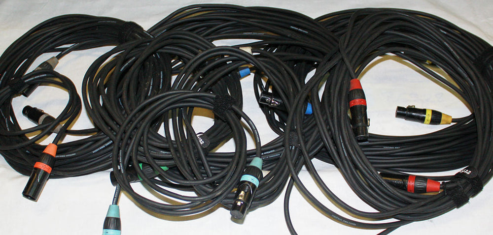 diverse DMX Cable XLR 3‑pin Set II, Colour‑Coded Packcases