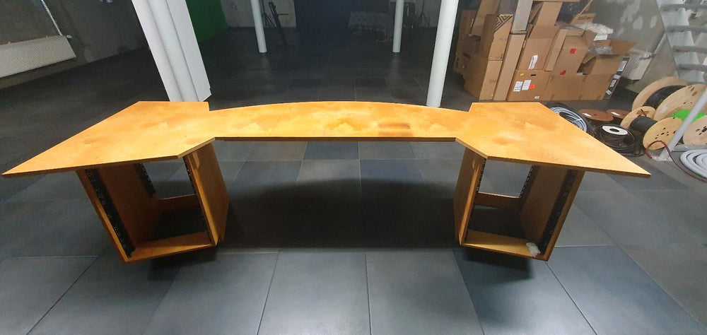 Studio Desk with 2 x 19-inch Racks – Custom Build