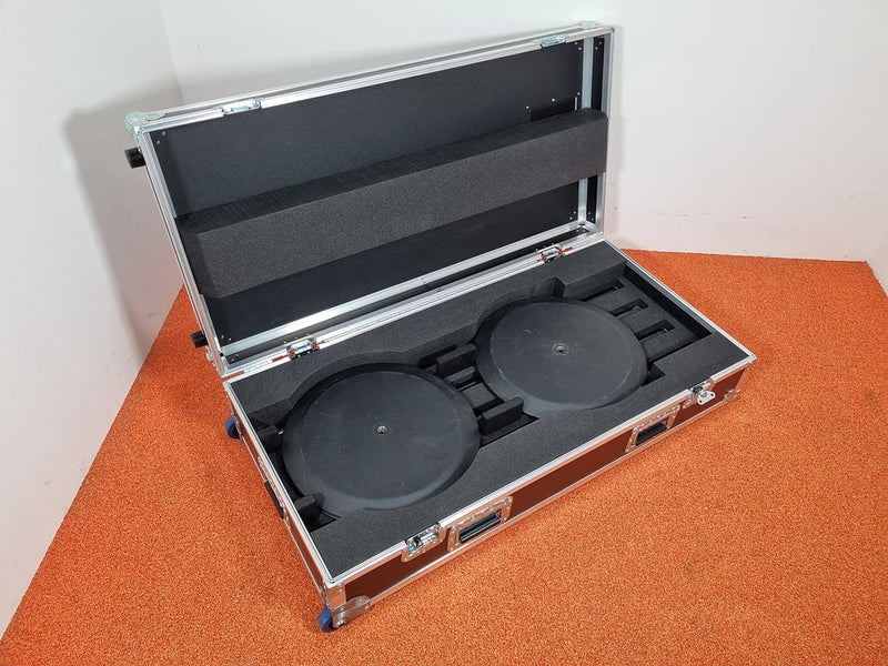 123customized Flight Case Trolley for 4× K&M 26735 Stands