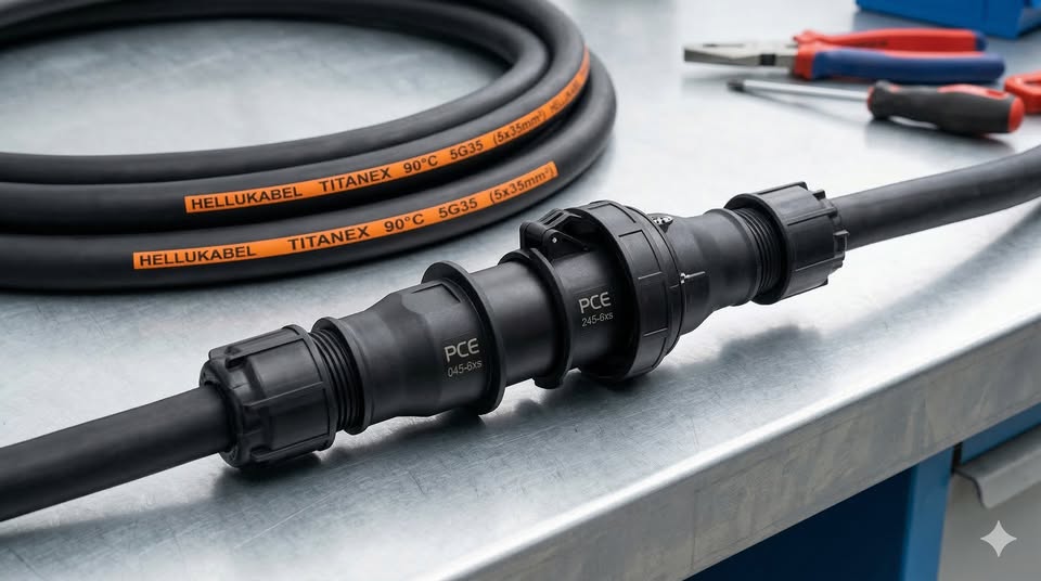 Titanex 5x35mm² 125A Black Cable, 10m – Event Power