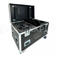 Casebase Flightcase for 4x Robe LEDWash 600X Fixtures, Black